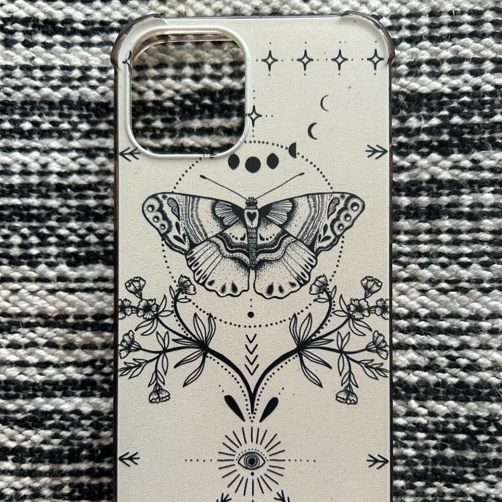 Magical Moth Plant Case Compatible with iPhone 12 and iPhone 12 Pro